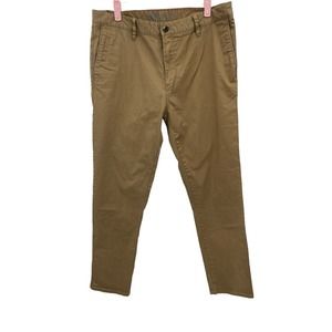 Vuori Collin’s Chino Pants Tobacco Tan Size 36 X 29 1/2”